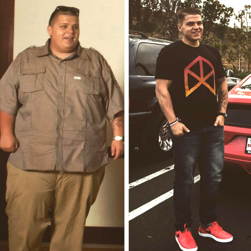 до и после похудения